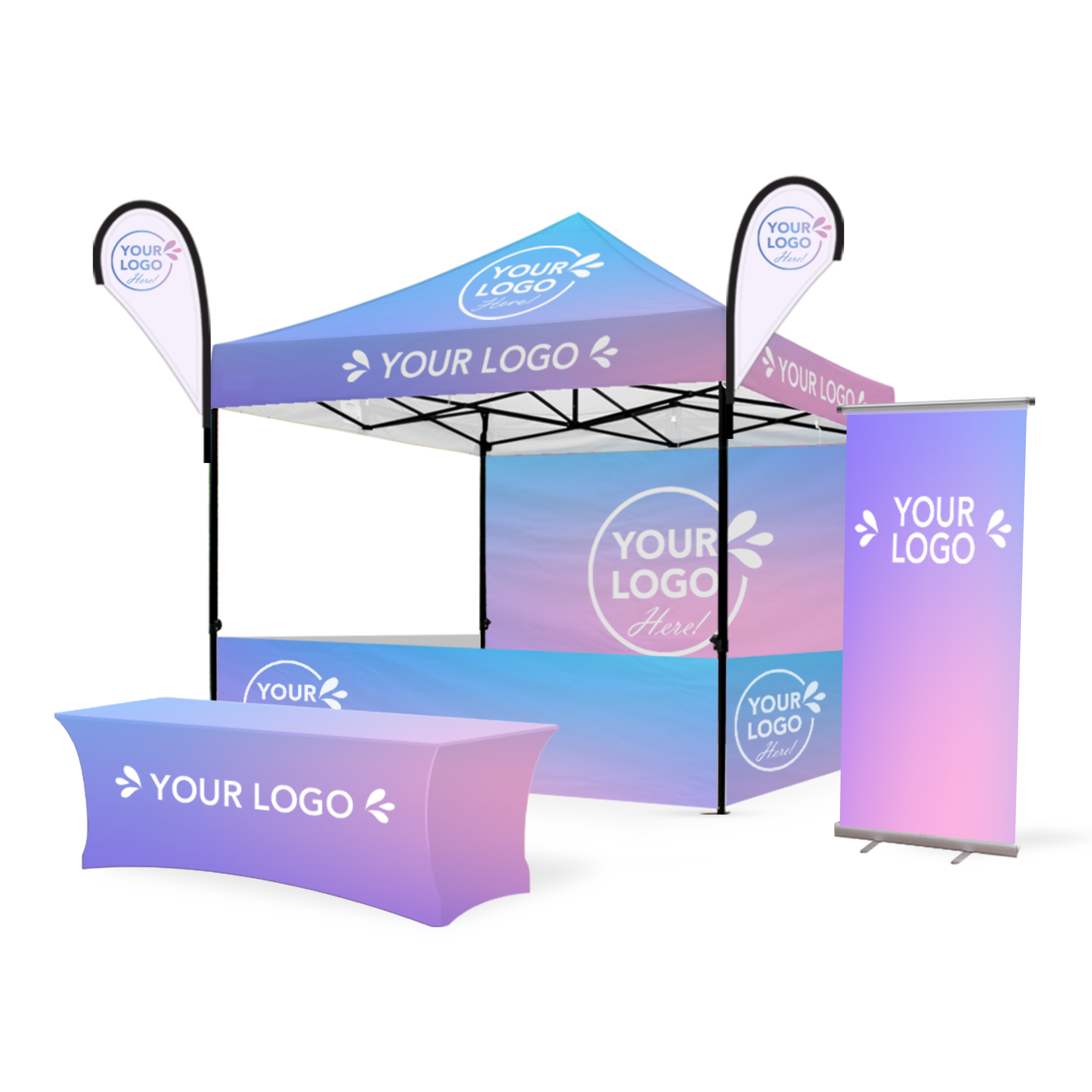 3m x 3m Printed Folding Marquee | Custom Elite Package
