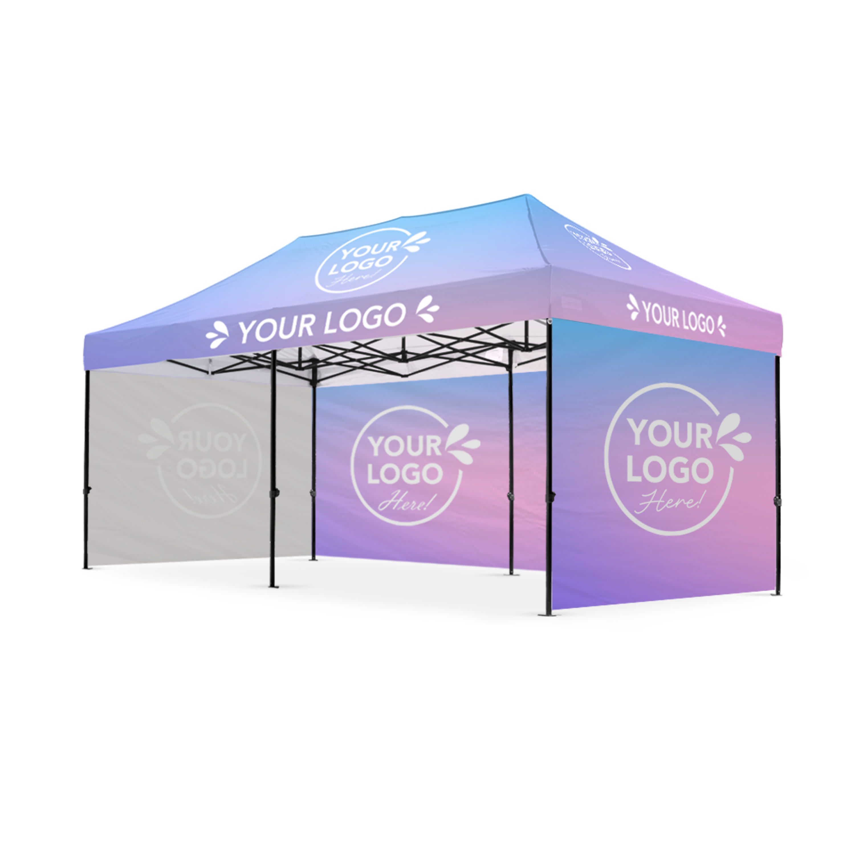 Custom Printed Gazebos 3m x 6m Backdrop Boost Package