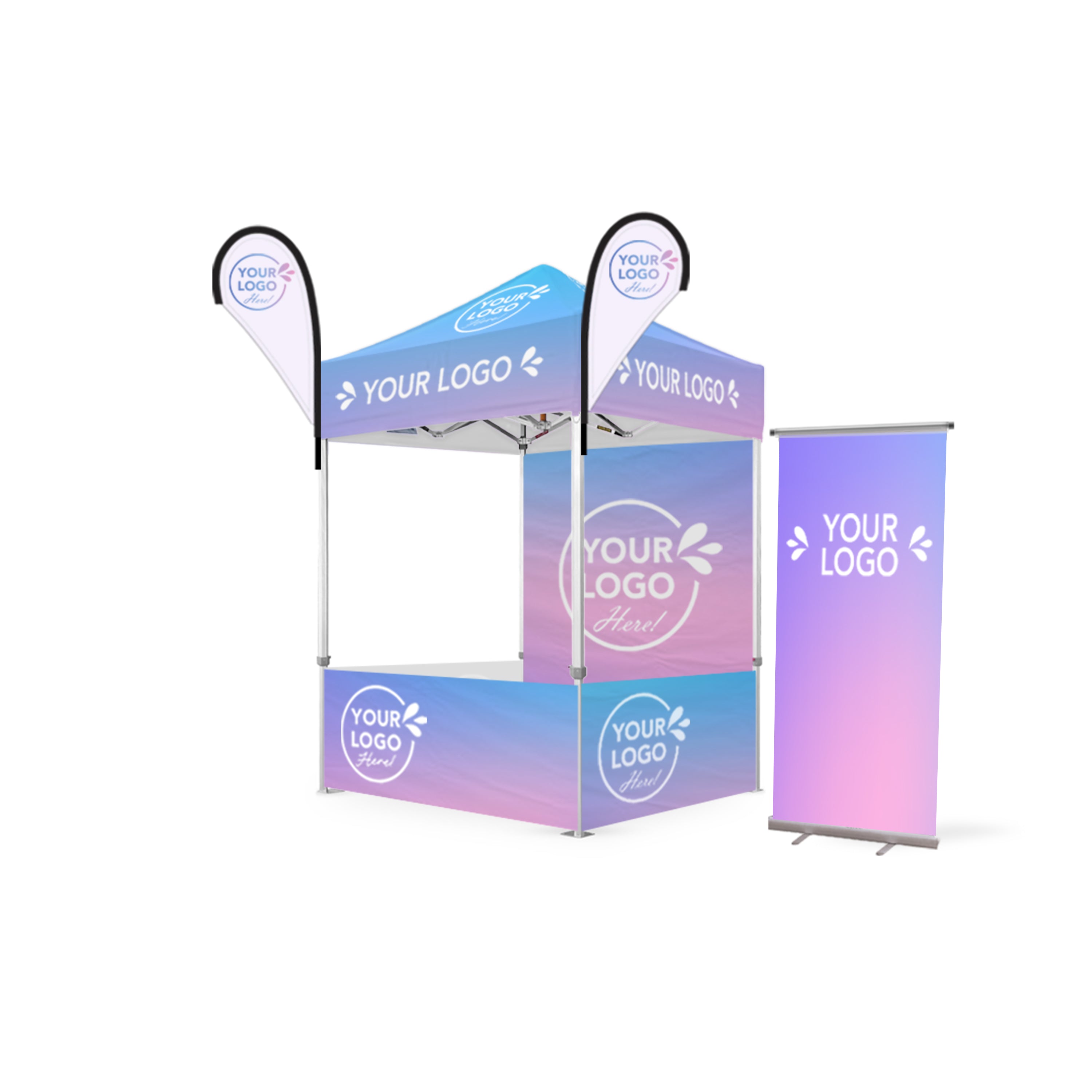 Custom Printed 1.5m x 1.5m Folding Marquee Event Package
