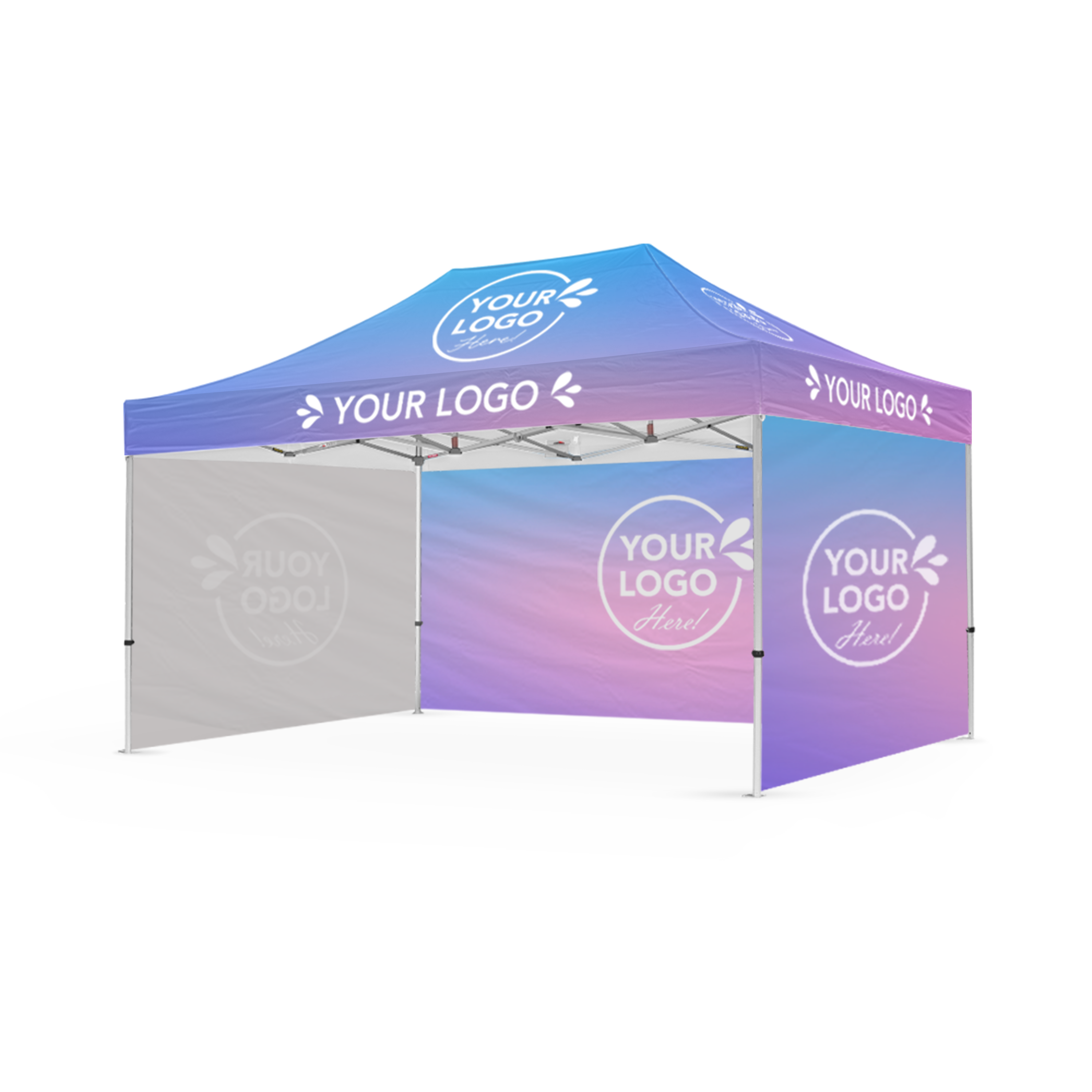 3m x 4.5m Printed Folding Marquee | Showcase Wall Package