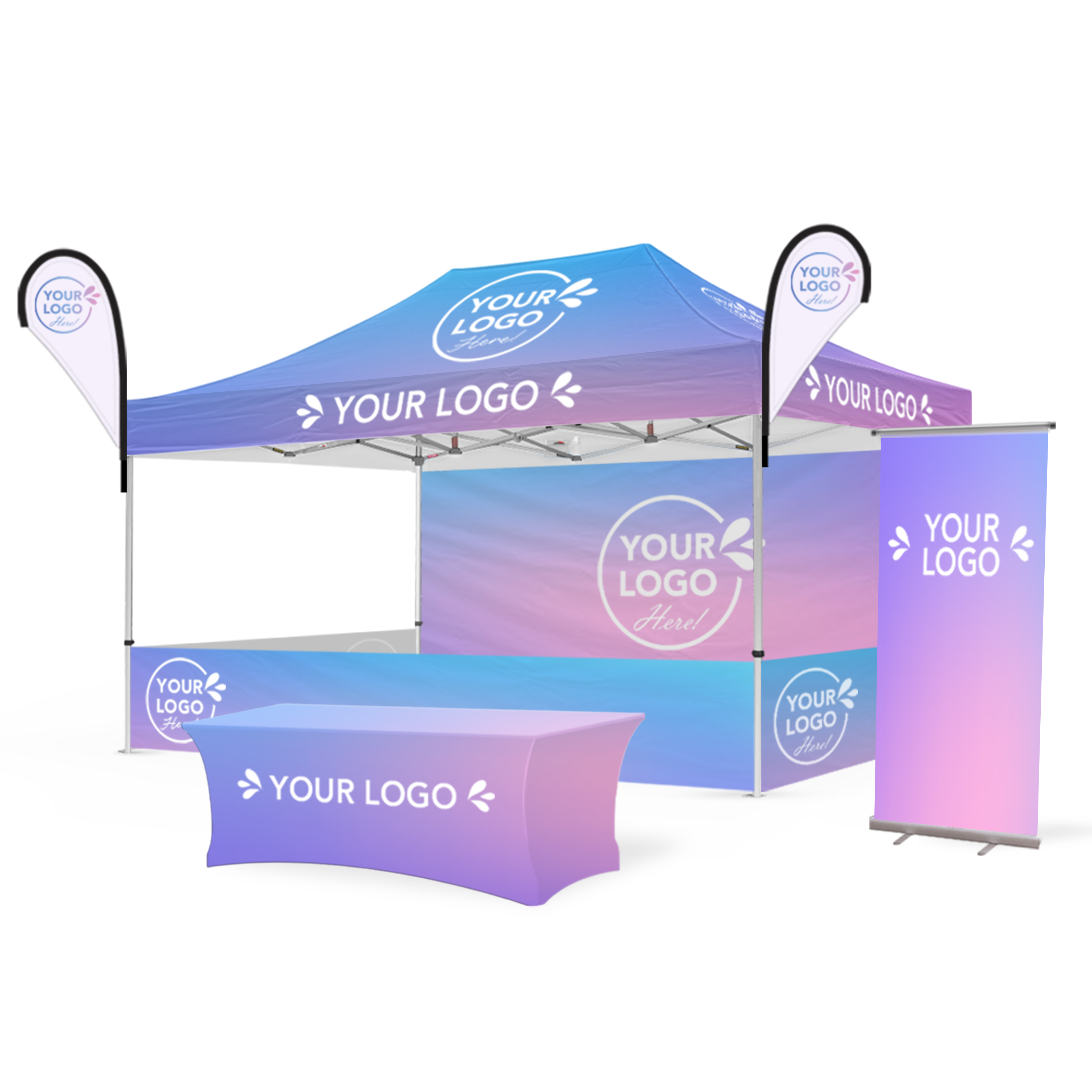 3m x 4.5m Printed Folding Marquee | Custom Elite Package