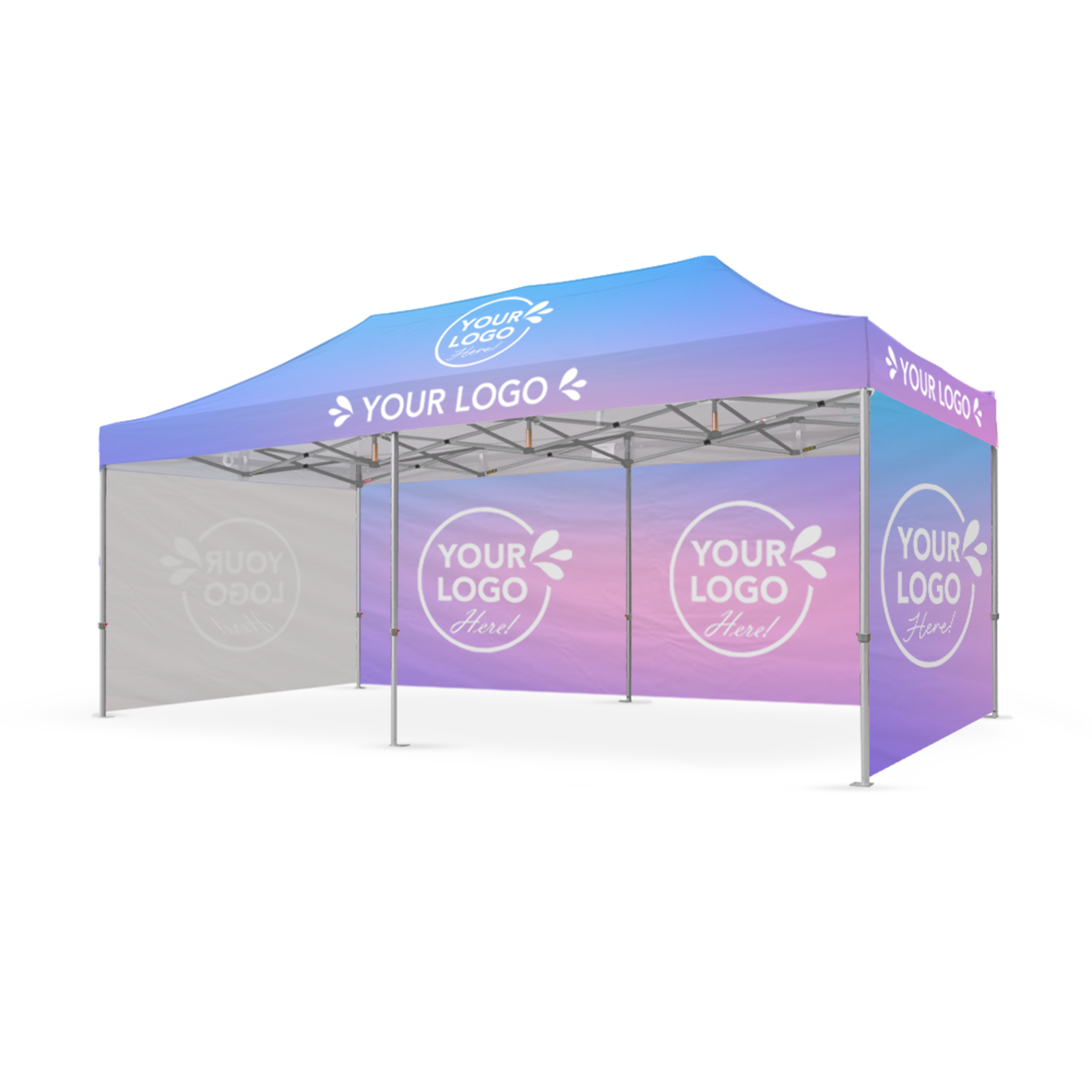 3m x 6m Printed Folding Marquee | Showcase Wall Package