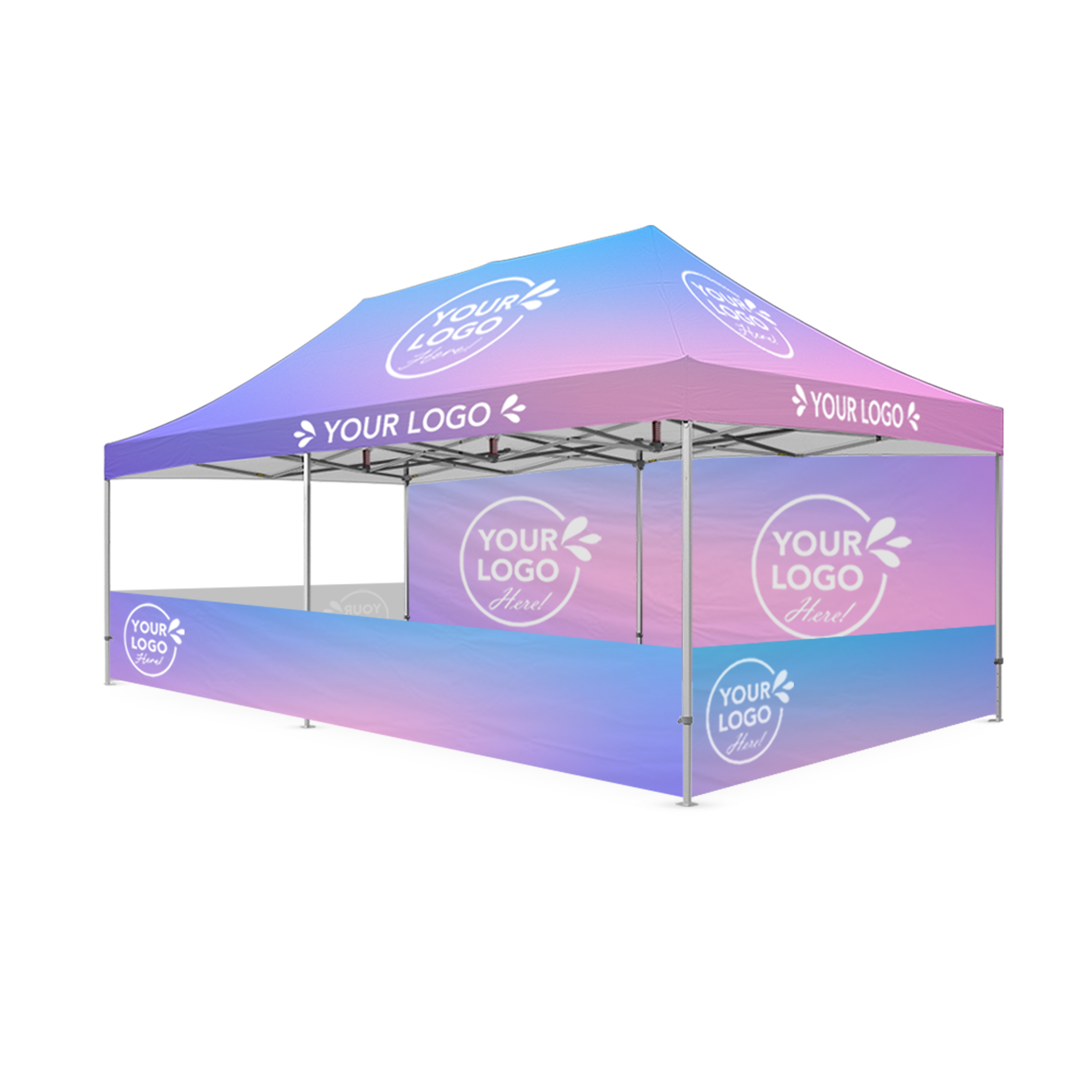 4m x 8m Printed Folding Marquee | Engage Package