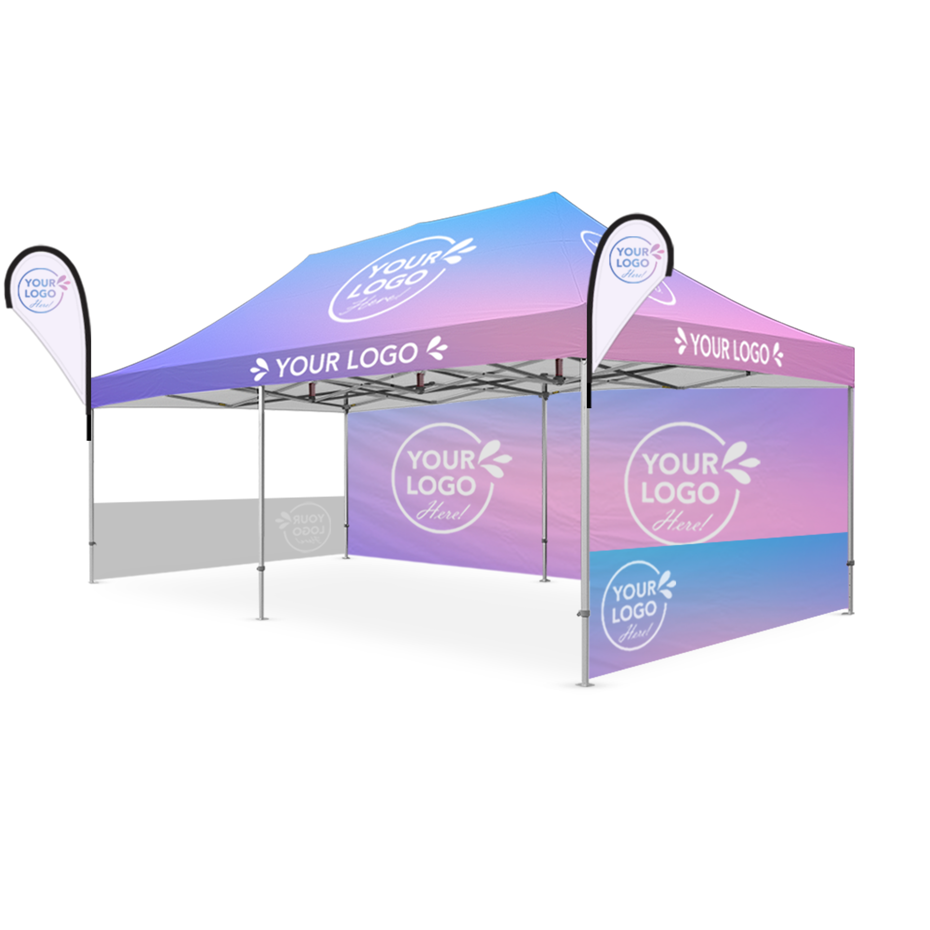 4m x 8m Printed Folding Marquee | Executive Display Package