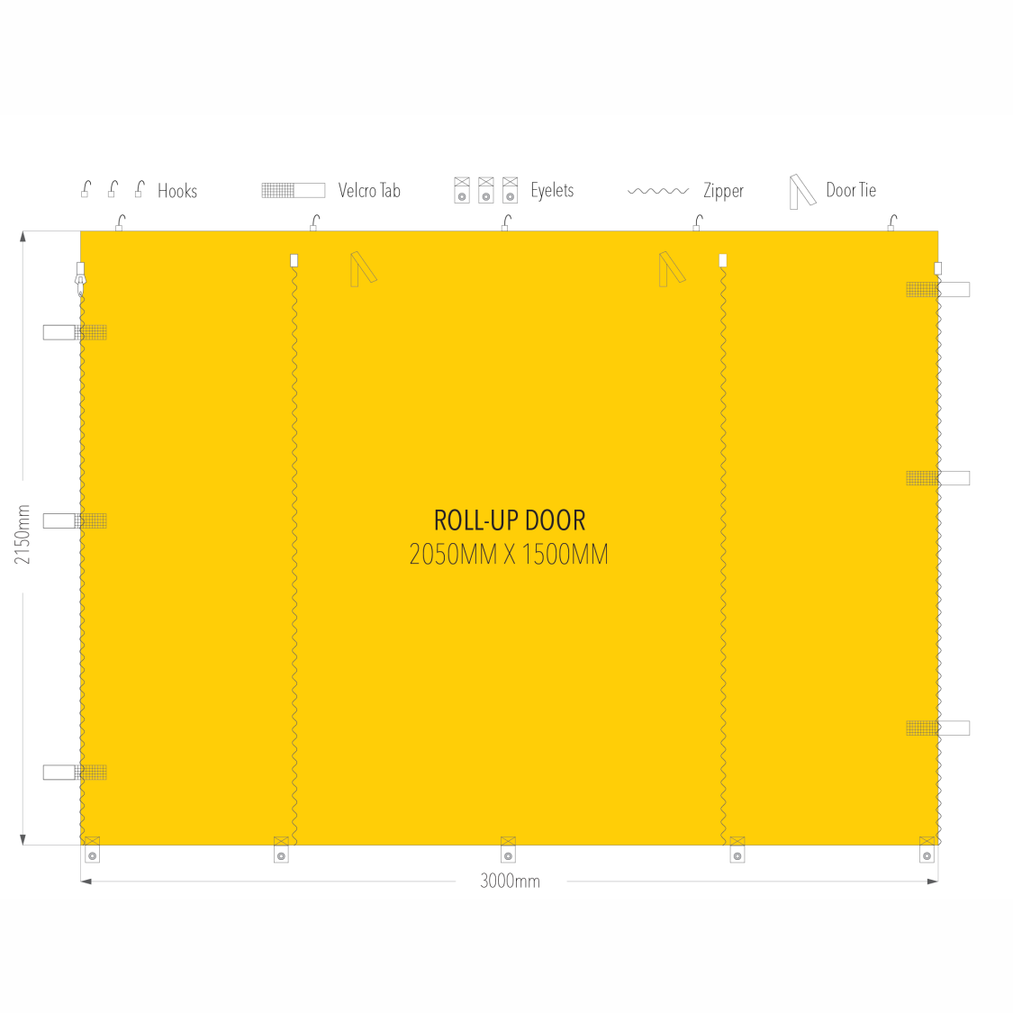 3m Marquee Door Wall | Marquee Accessory