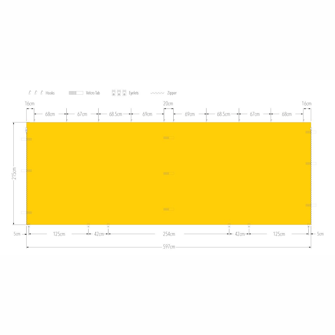 6m Marquee Clear PVC Full Wall | Marquee Accessory