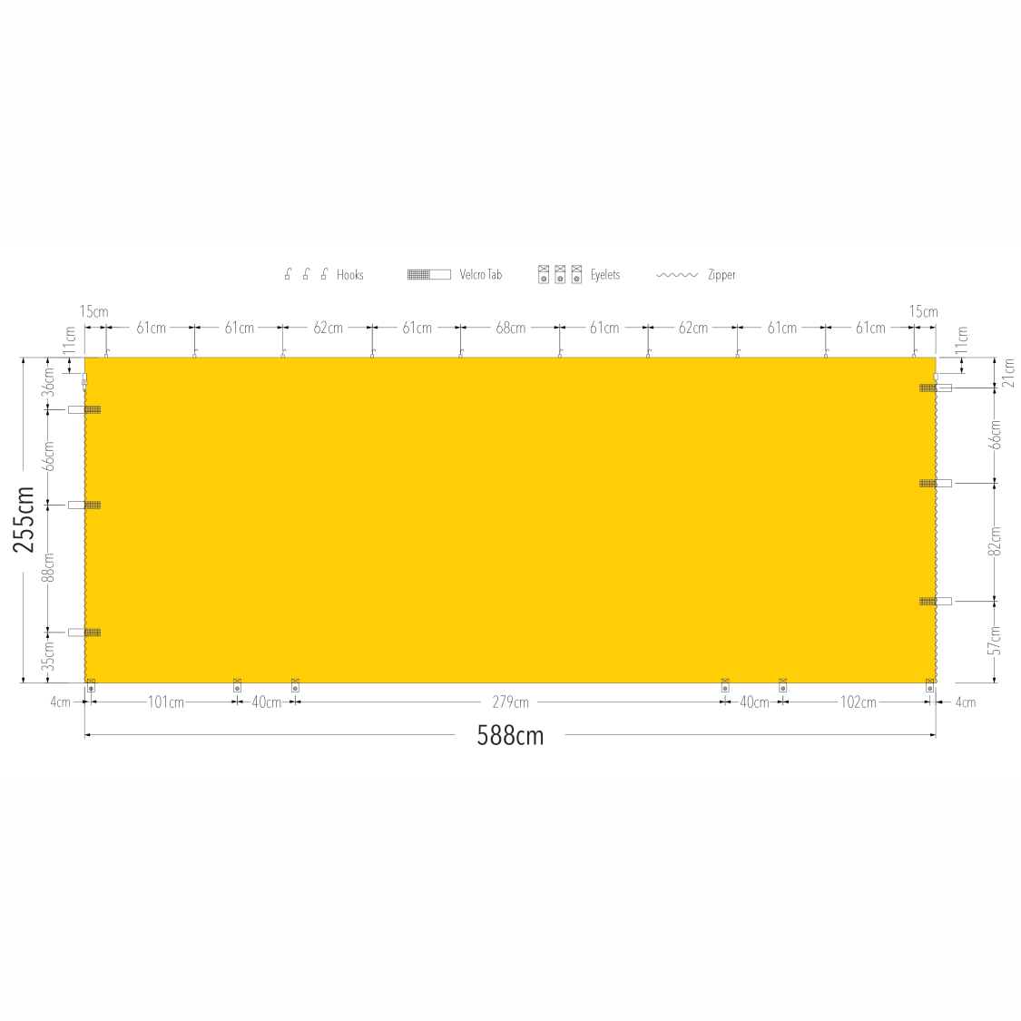 6m Tec Marquee Full Wall | Marquee Accessory