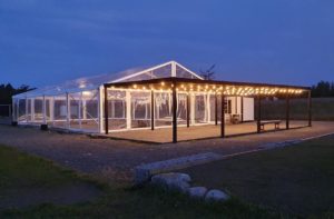 clear wedding marquee