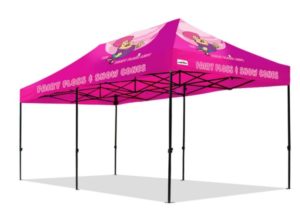 x5 true blue printed gazebo