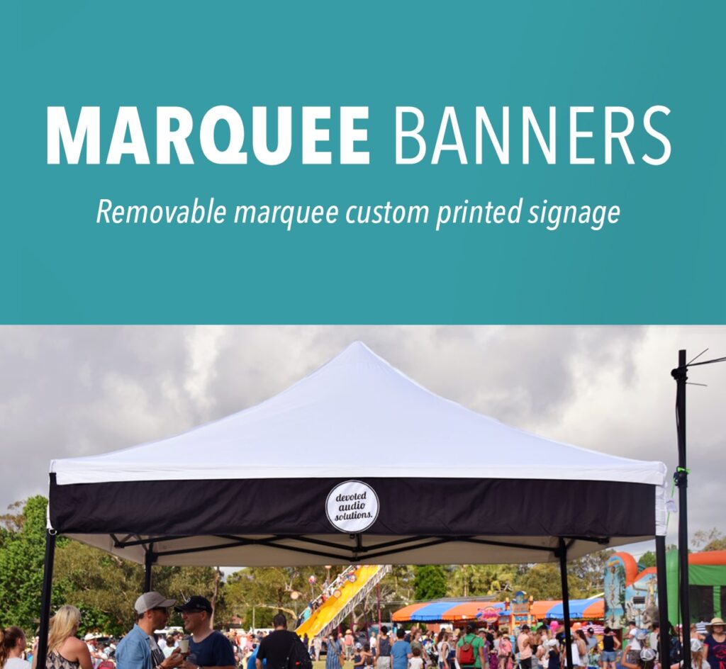 Detachable Printed Banners for Plain Marquees, Frame Banner, Peak Flags