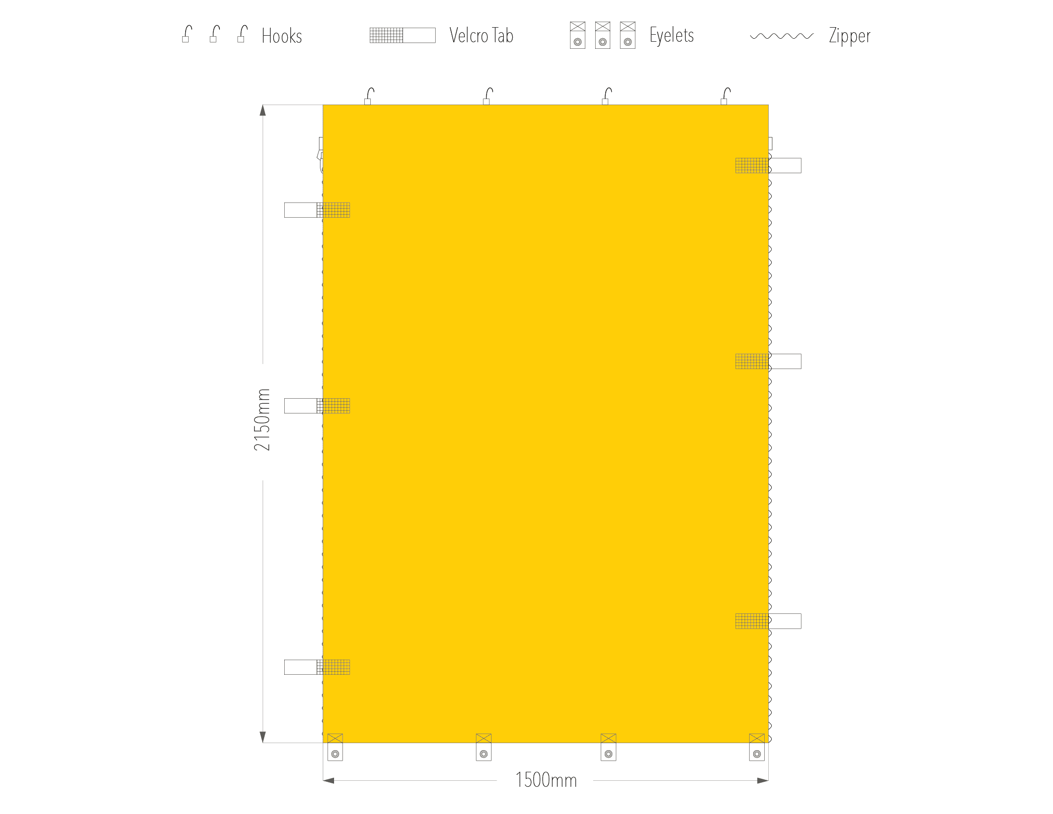1.5m wall diagram