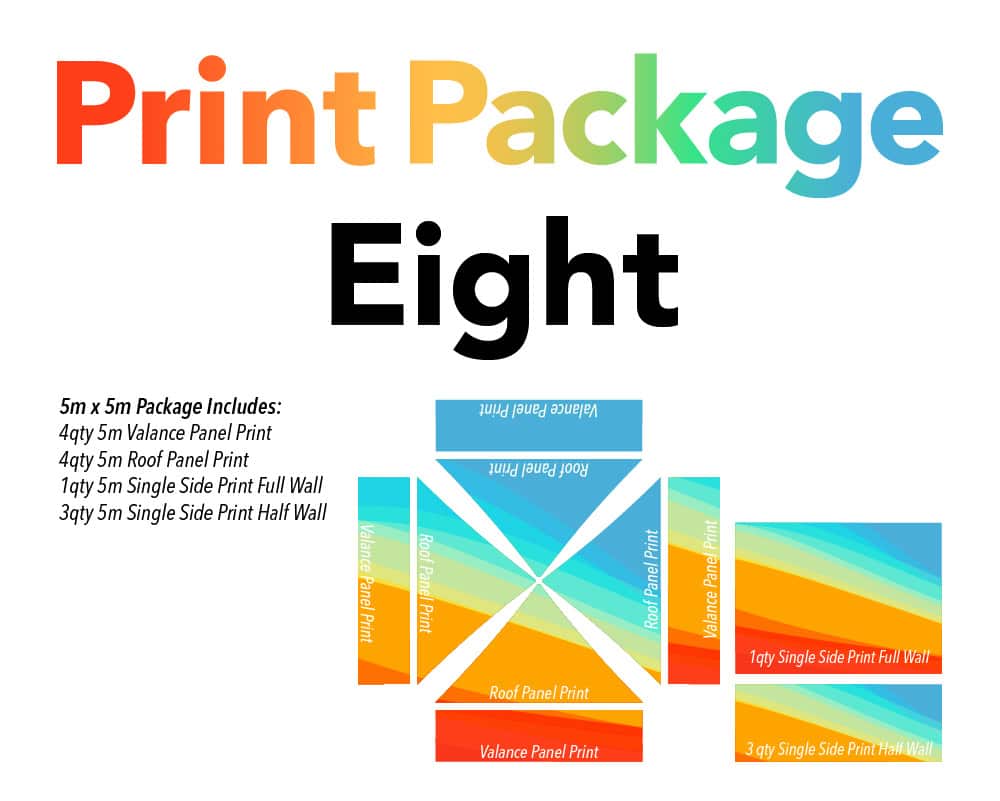 5×5 printed gazebo package 1