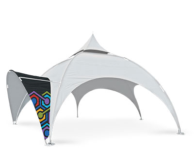 arch tent awning print