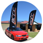 wave medium car banners