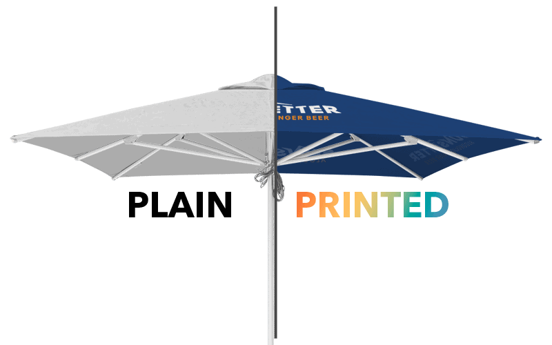 custom print saville umbrella