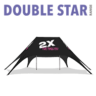 shade double pole star tent