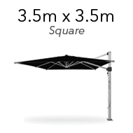 thumbnail cantilever umbrella square 3.5m x 3.5m