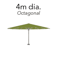 thumbnail 200 commerical umbrella octagonal 4m dia