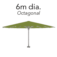 thumbnail 200 commerical umbrella octagonal 6m dia