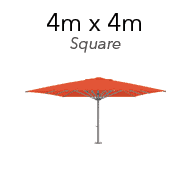 thumbnail 200 commerical umbrella square 4m x 4m