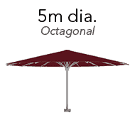 thumbnail cantilever umbrella octagonal 5m dia
