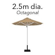 thumbnail saville umbrella octagonal 2.5m dia