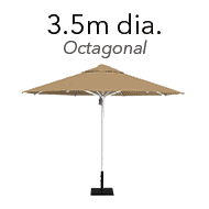 thumbnail saville umbrella octagonal 3.5m dia