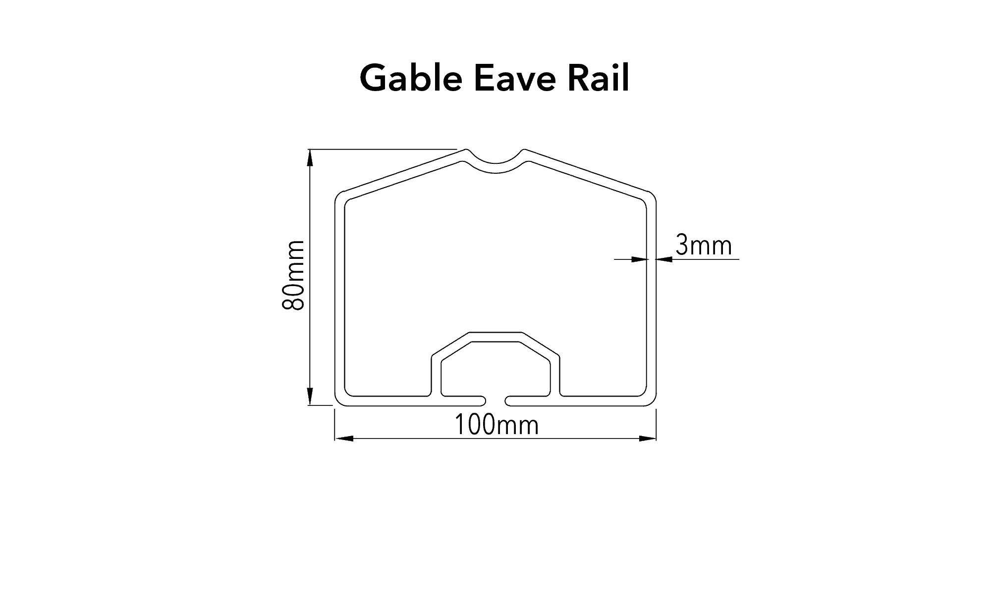 crest profiles ec 203 gable eave rail