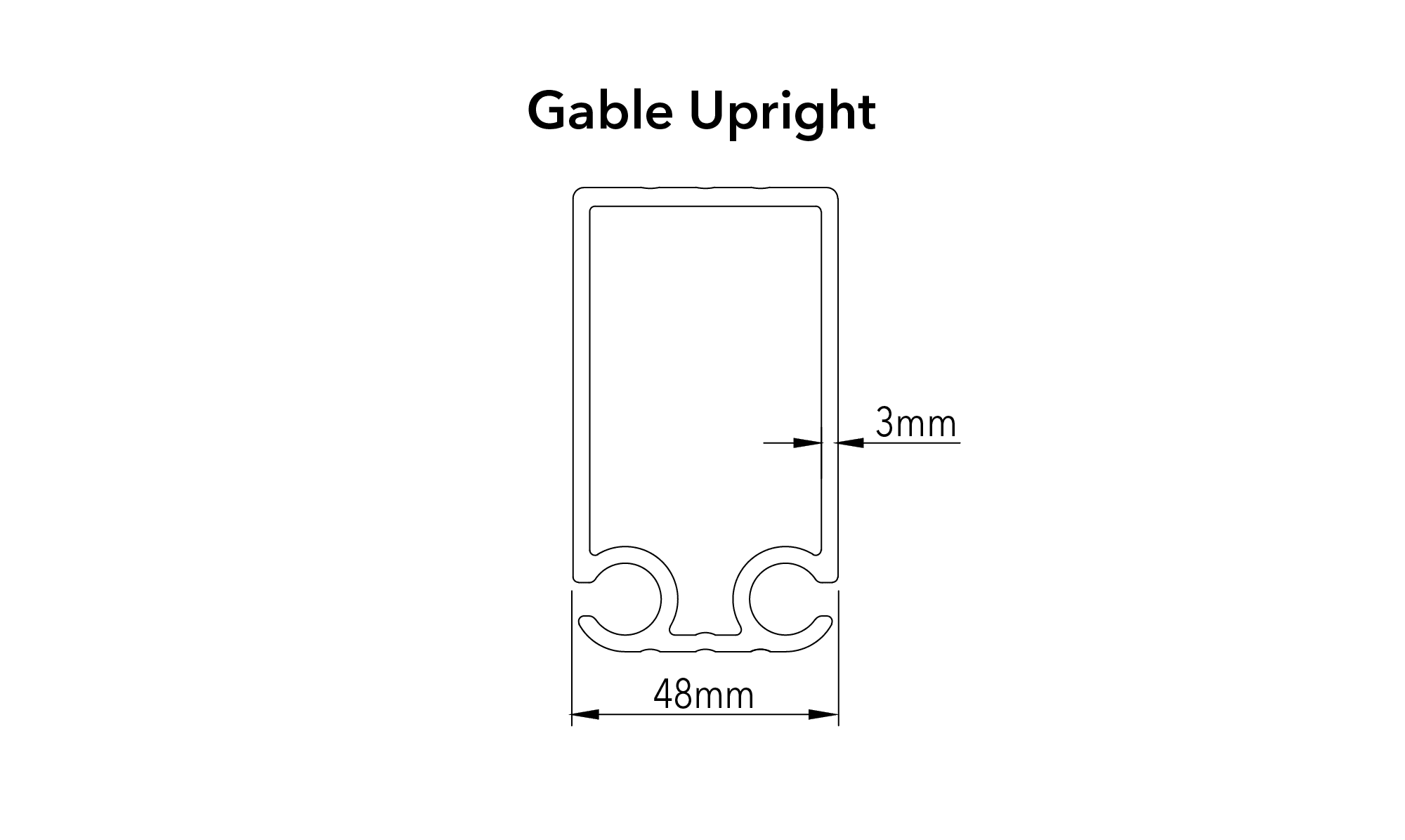 crest profiles es 122 gable upright 01