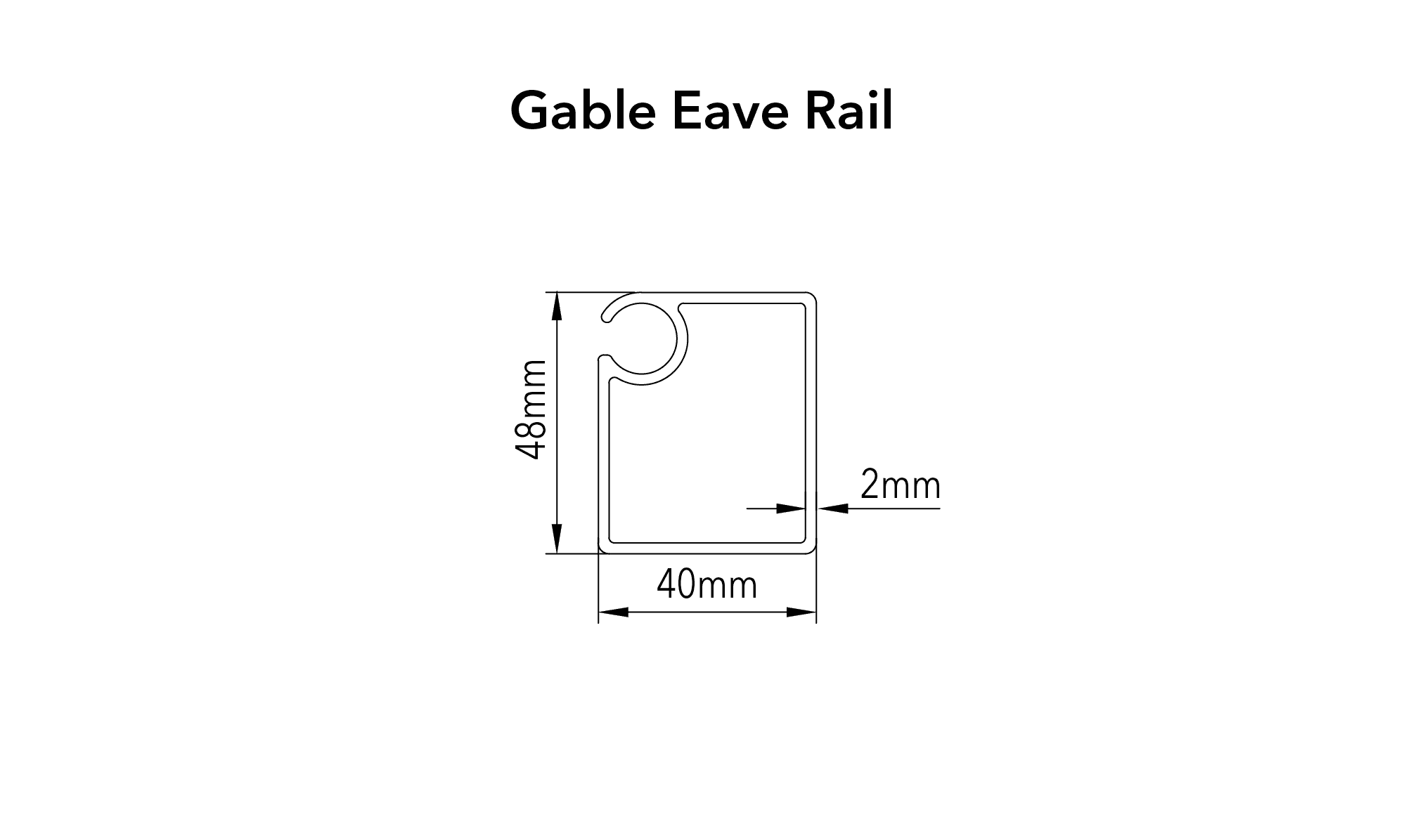 crest profiles fs 84 gable eave rail