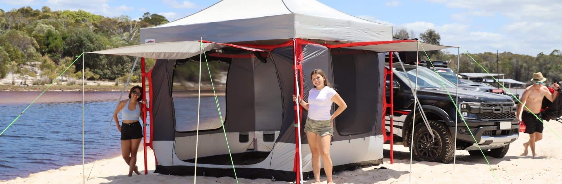 marquee beach setup