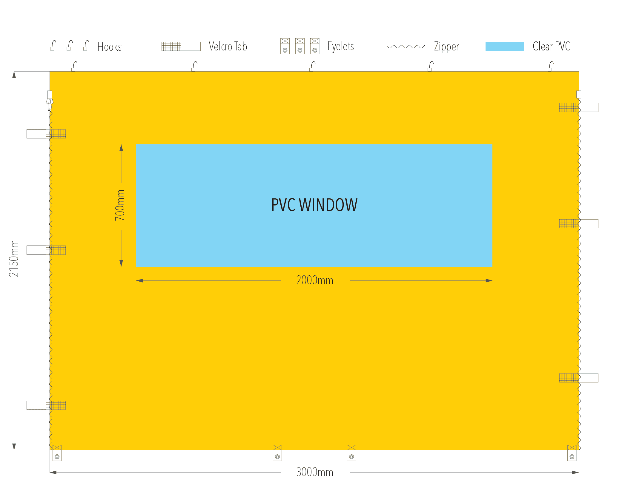 3m pvc window wall diagram