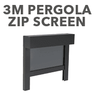3m Pergola Zip Screen