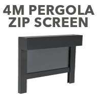 4m Pergola Zip Screen